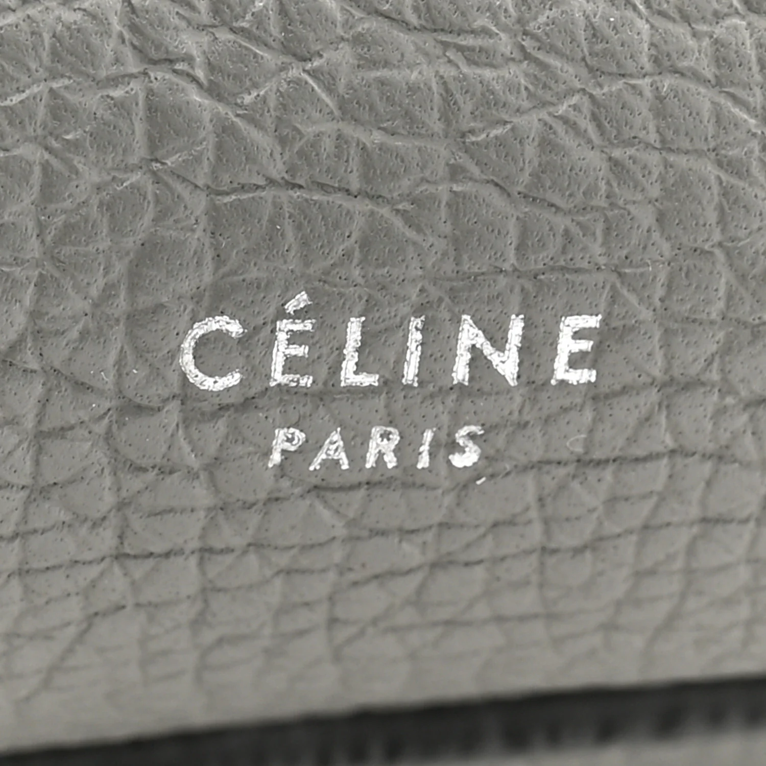 Supple Grained Calfskin Medium Big Bag Grey