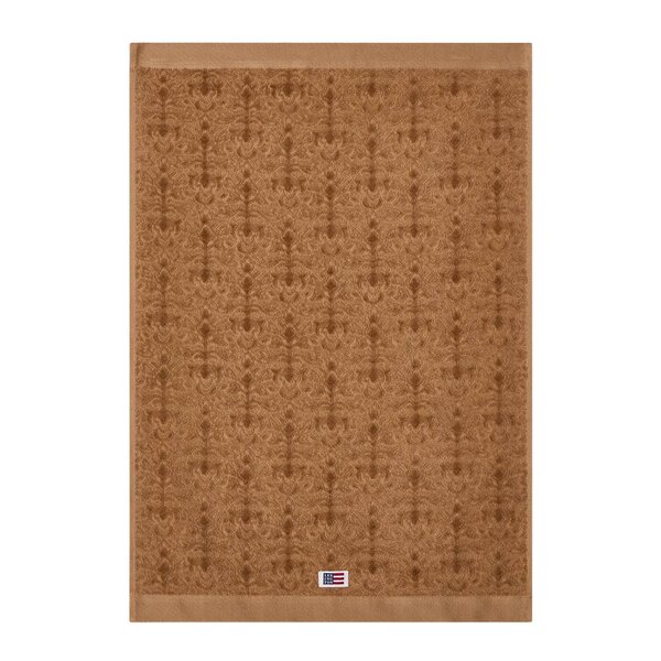 Velour jacquard ornament håndkle 30x50 cm fudge