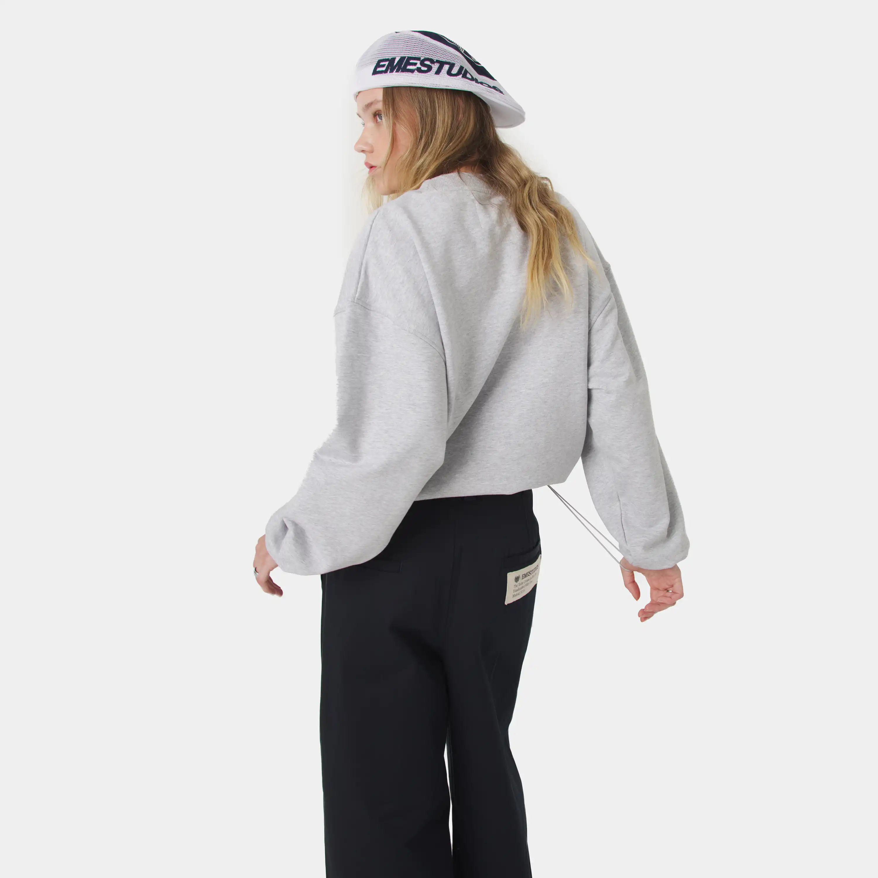 Chancellor Heather Grey Oversized Crewneck
