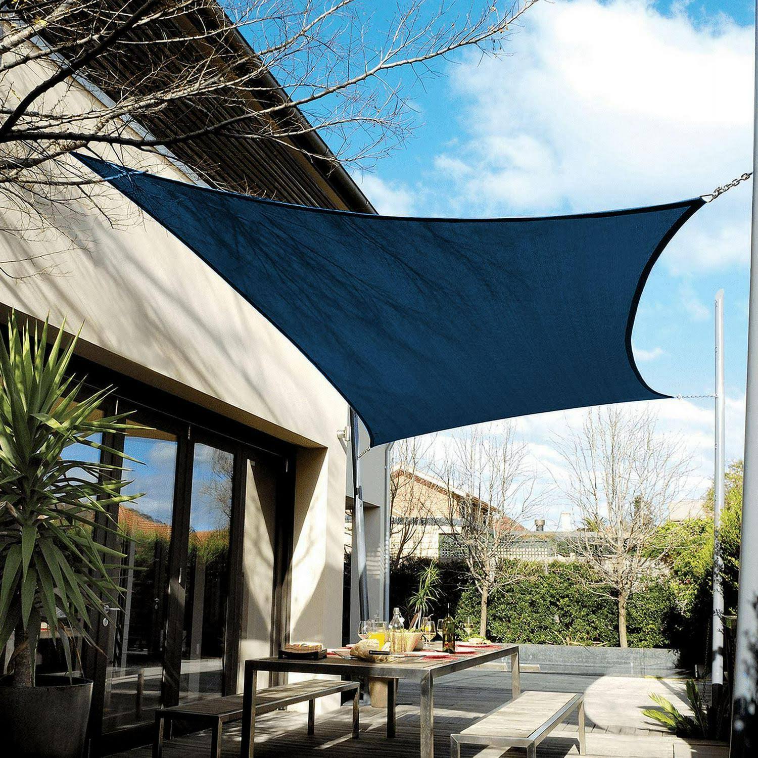Coolaroo Coolhaven 12 ft. Square Shade Sail Sapphire