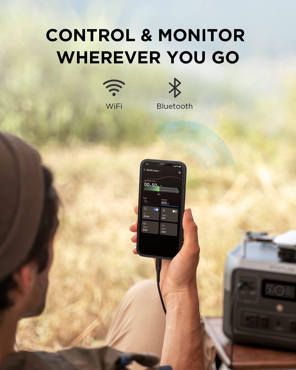 RIVER 2 Max Portable Power Station 512Wh Capacity.Solar Generator.1000W AC Output for Outdoor Camping.Home Backup.Emergency.RV.off-Grid - Image 7