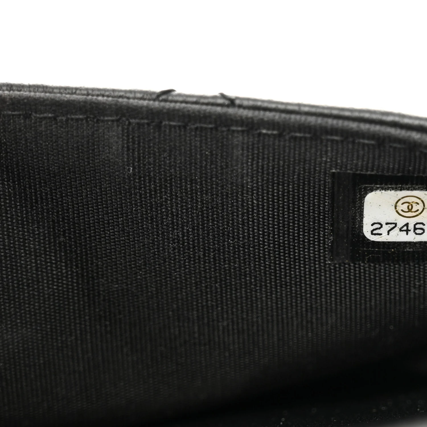 Lambskin Quilted Square Front Pocket Clutch With Chain Black