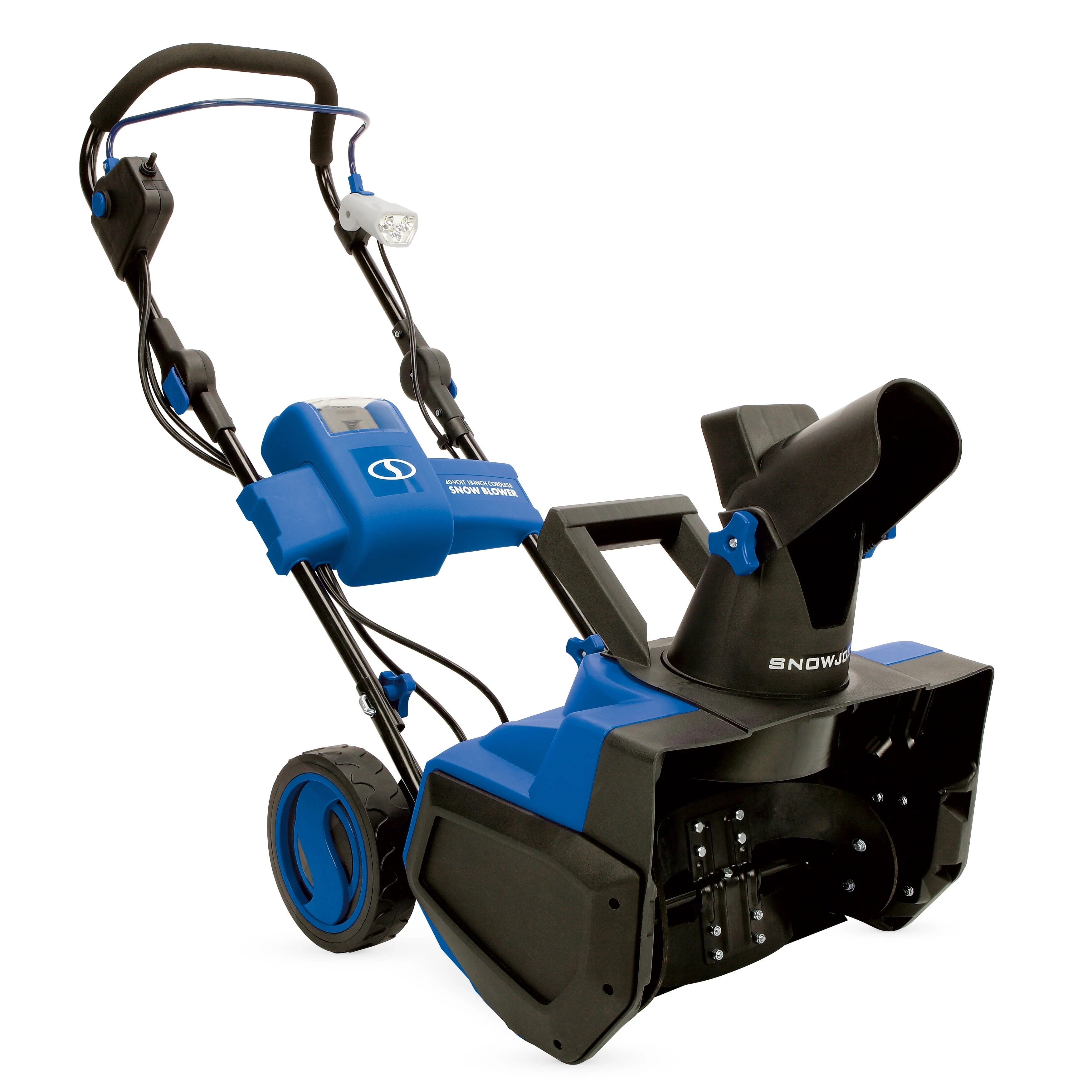 ION18SB 40 Volt iONMAX Cordless Brushless Single Stage Snowblower Kit, 18 Inch, With 4 0 Ah Battery and Charger(Blue)
