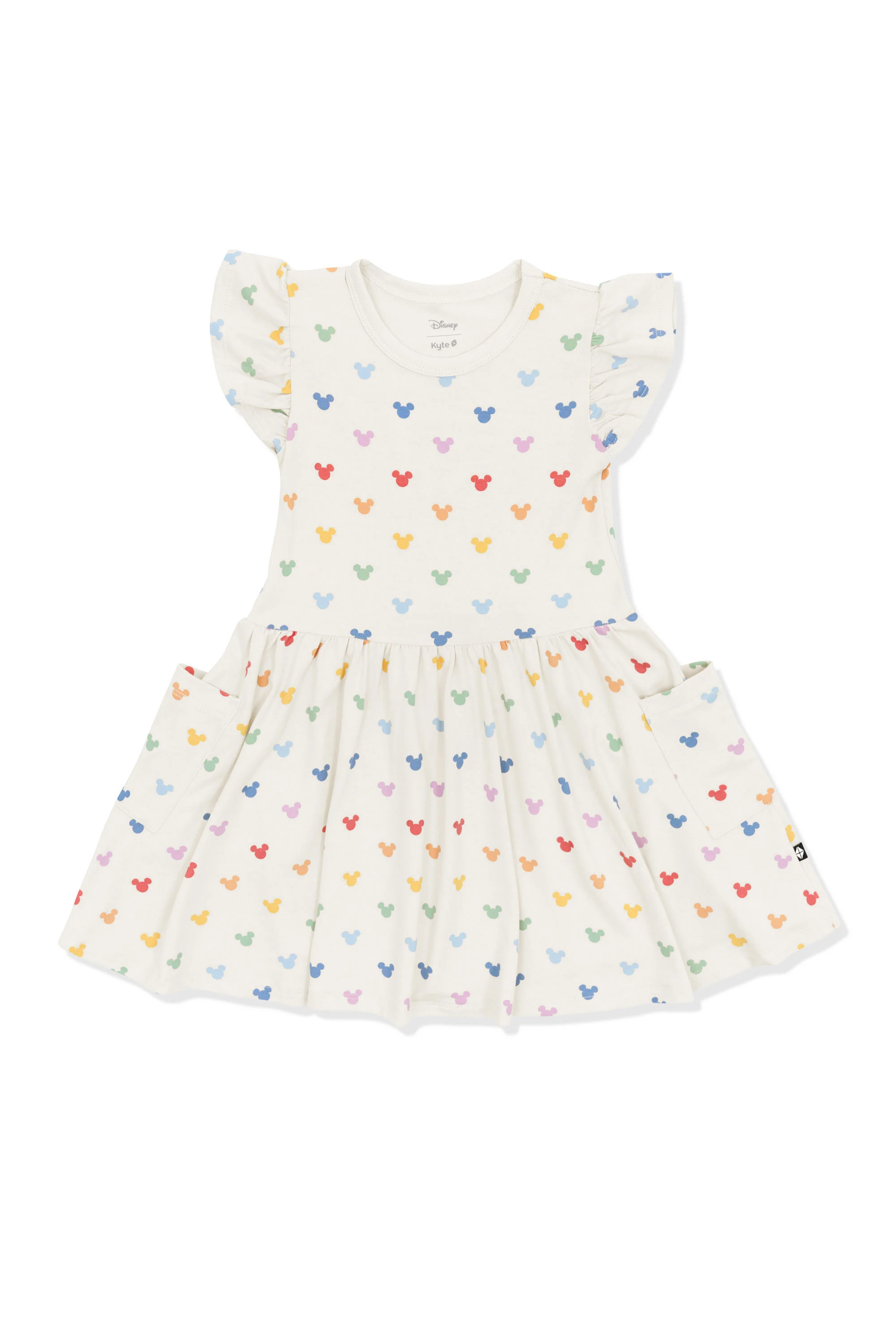 Pocket Dress in Pastel Mickey Mouse