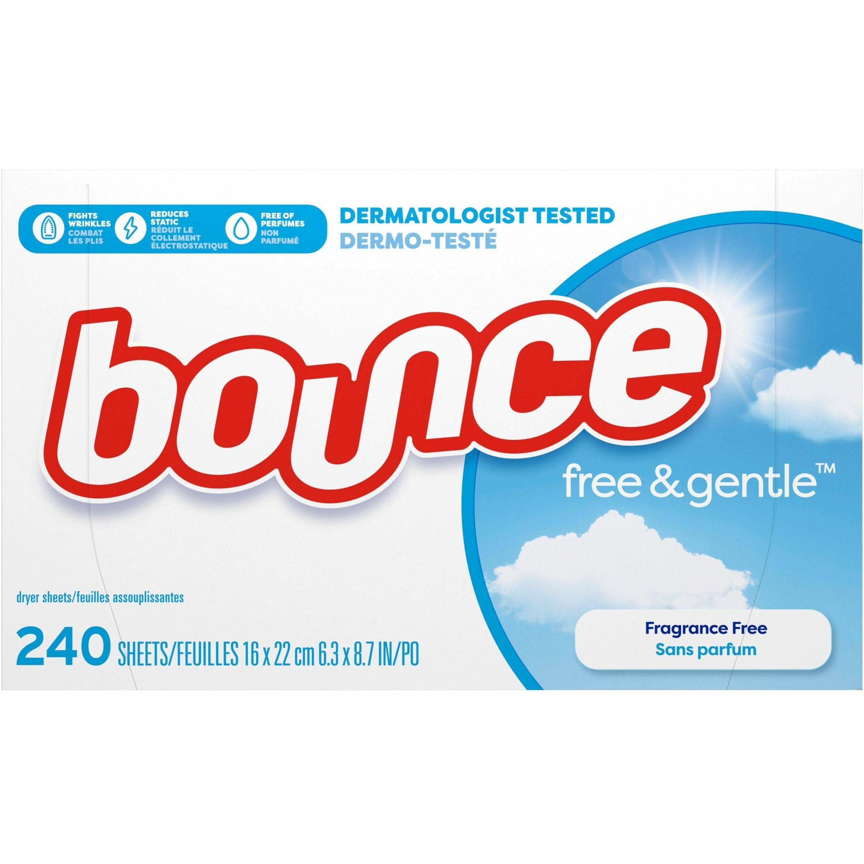 Bounce Free & Gentle Dryer Sheets - 240 count