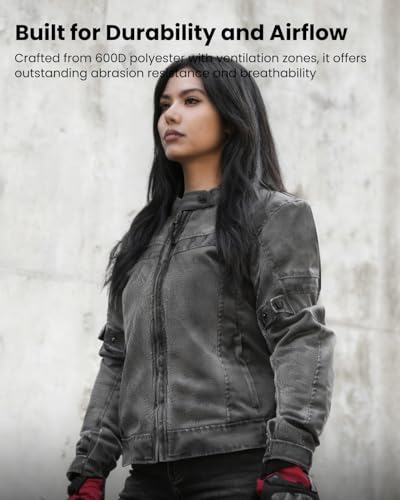 ILM Women Motorcycle Jacket with Armor CE Moto Jacket All Season JM4