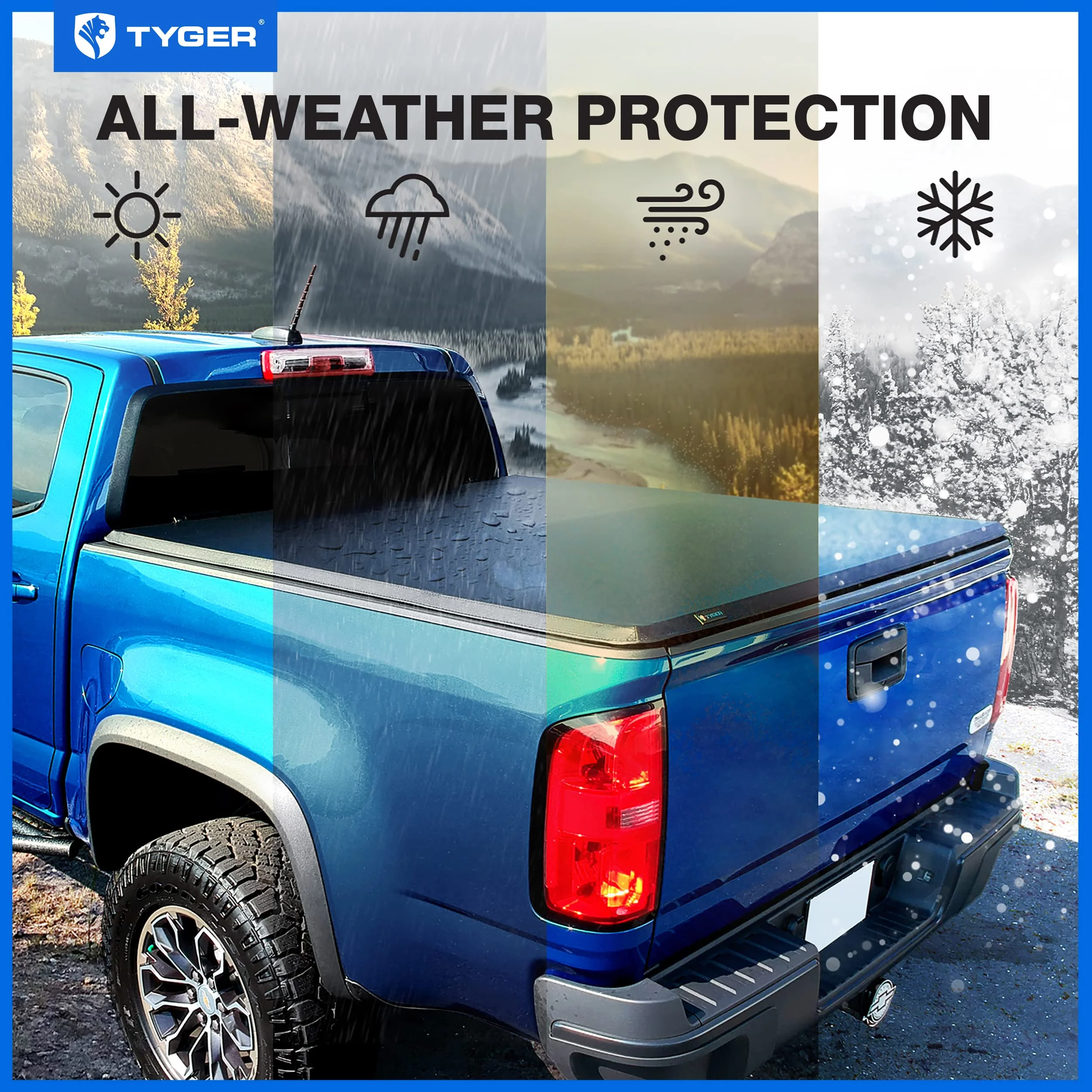 Tyger Auto T3 Soft Tri-fold Truck Bed Tonneau Cover