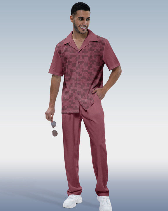 Costume de marche décontracté à manches courtes pour homme Suitmens