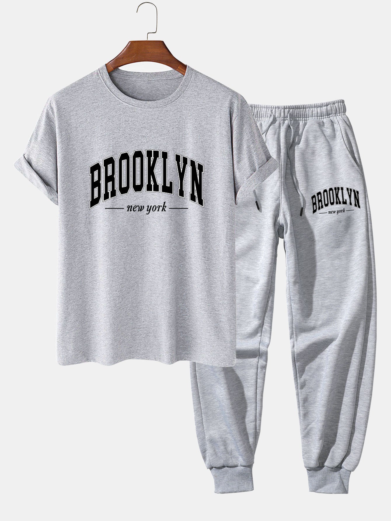 T-shirt imprimé Brooklyn et pantalon de jogging