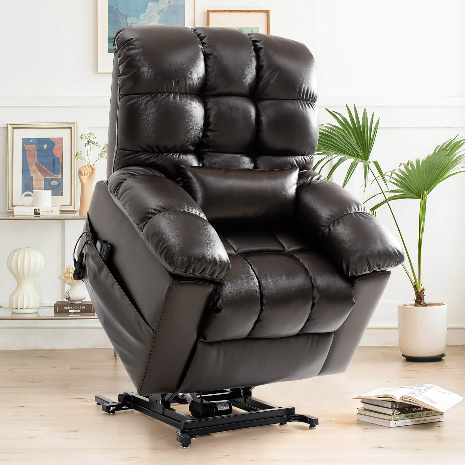 Fauteuil releveur électrique zéro gravité, trois moteurs