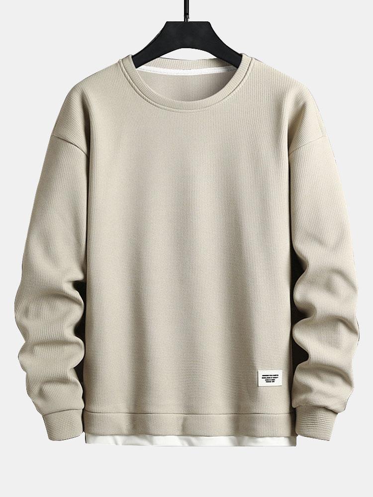 Sweat-shirt gaufré à deux couches