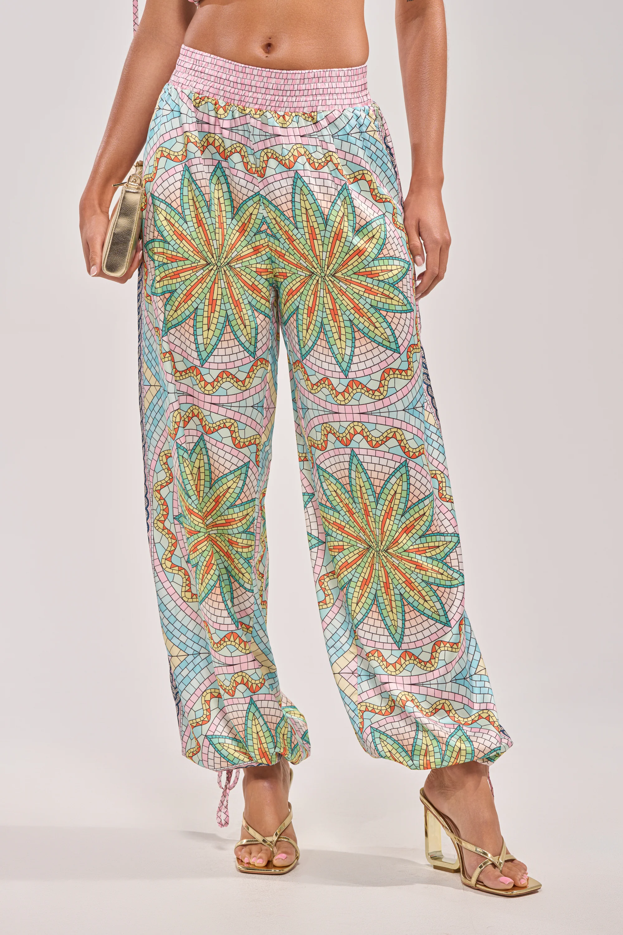 ALL DIFFERENT WAYS SATIN PALAZZO PANT - Akira Store