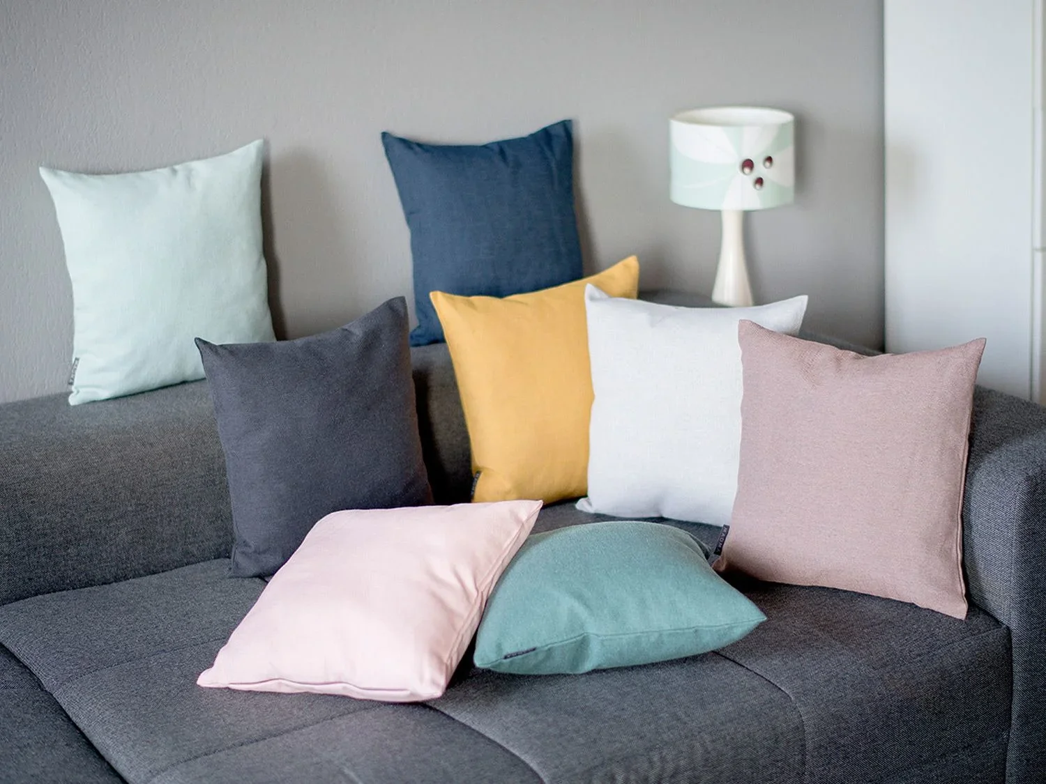 MAGMA Lot de 2 housses de coussin, 40 x 40 cm ou 50 x 50 cm