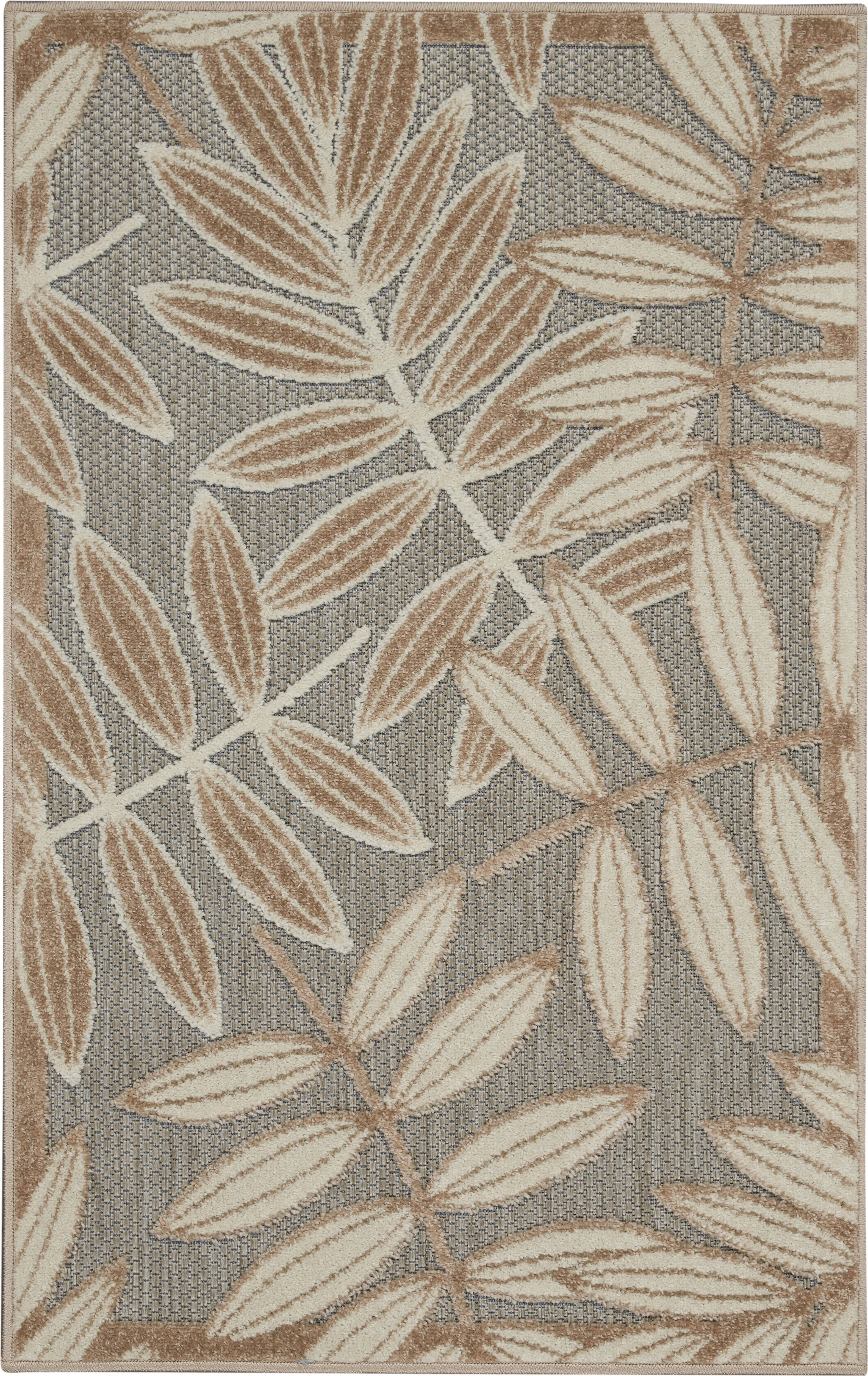 Nourison ALH18 Aloha Natural Area Rug- 2'8