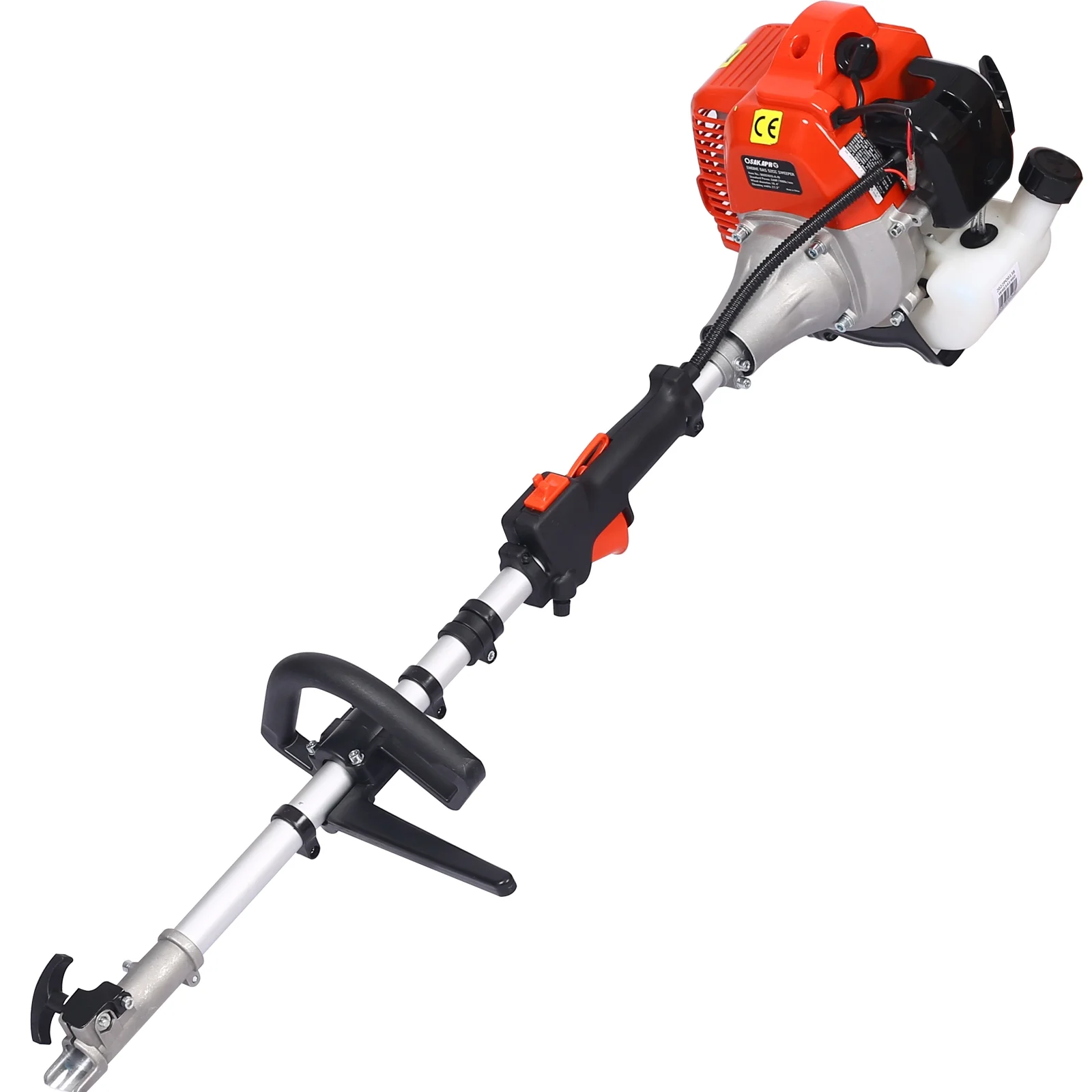 Power Snow Sweeper Brush Machine, 52cc Gasoline Walk-Behind Power Broom for Artificial Lawn Dirt Debris, 24" X 9" Brush, EPA Approved(24" x 9") - Image 4
