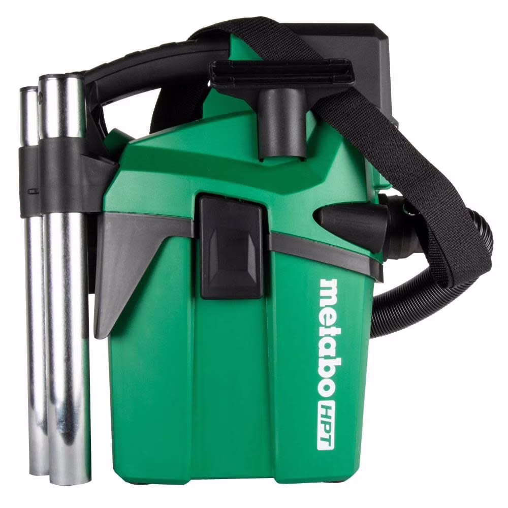 Metabo HPT 18V Cordless Wet/Dry Vacuum, 1.6 Gallon HEPA Filter Vacuum, Powerful 74 CFM Airflow, 8 Ft. of Stretchable Hose, Eco and Boost Modes, Lightweight Design, Tool Body Only, RP18DAQ4