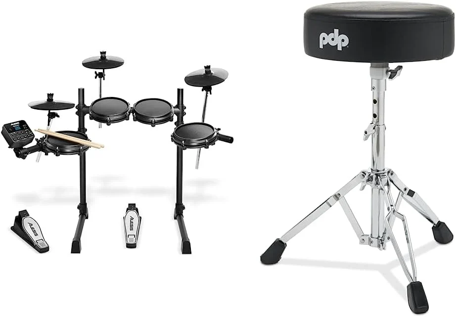 Alesis Turbo Mesh Kit - Batterie électronique avec plus de 100 sons et pads de batterie en mesh