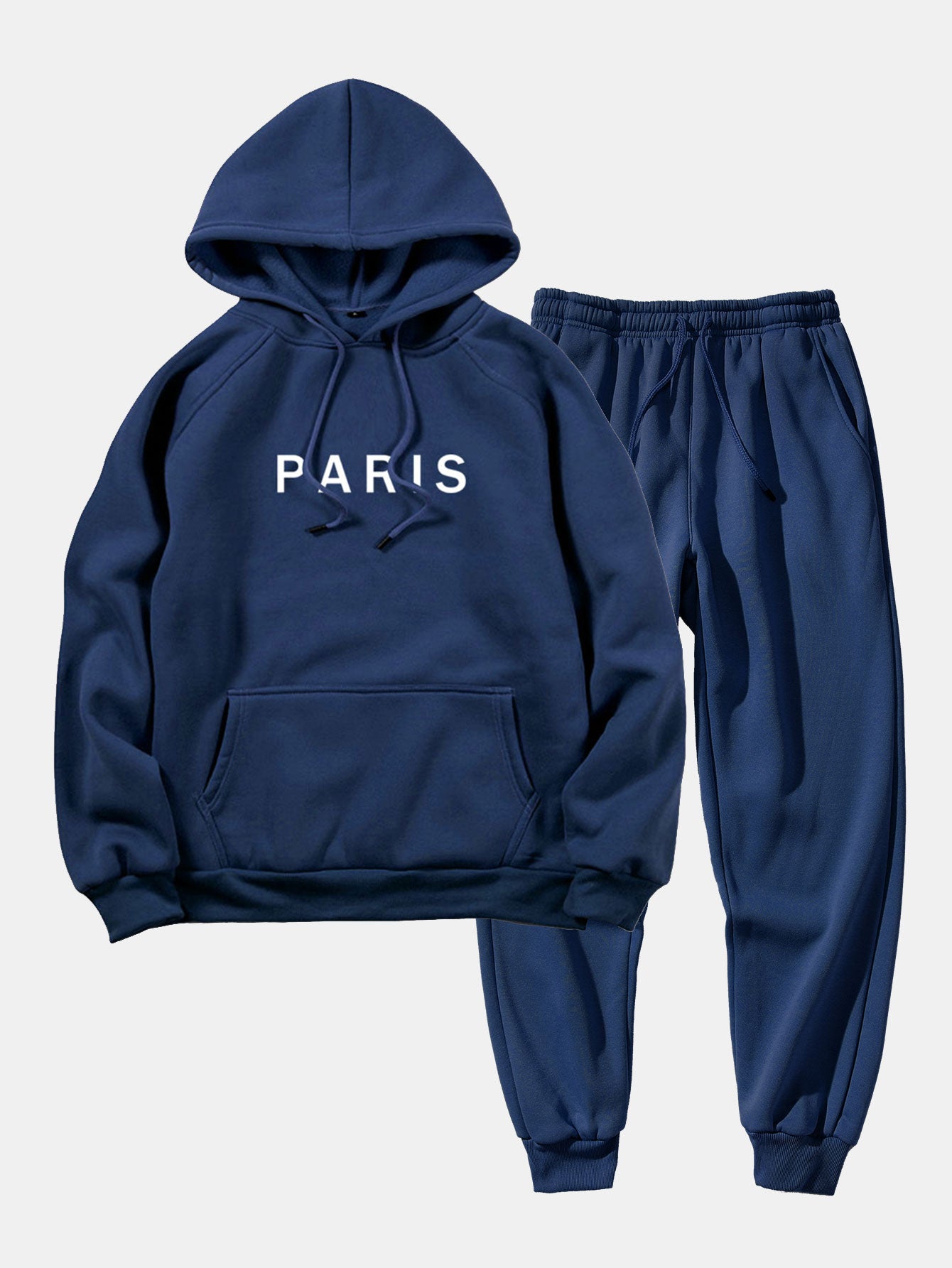 Sweat à capuche raglan et pantalon de jogging imprimés Paris