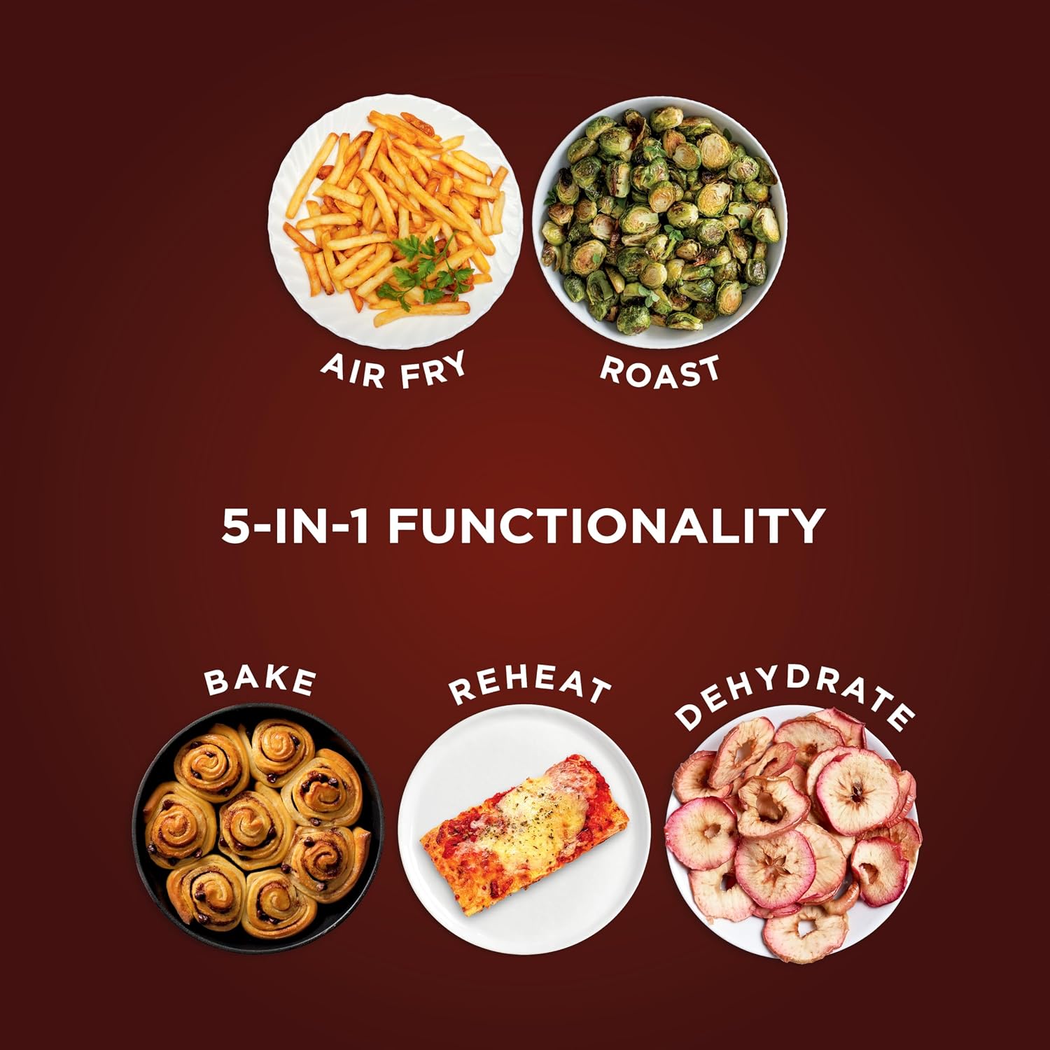 Ninja Air Fryer, 4 Qt Capacity, 4-in-1 Crisp, Roast, Reheat, and Dehydrate, Dishwasher Safe Parts, 105°F-400°F, 1550 Watt, Gray, AF101| Crisps, roasts, reheats, dehydrates, 1550W, High-gloss finish, Fits 2 lbs of fries, Dishwasher-safe
