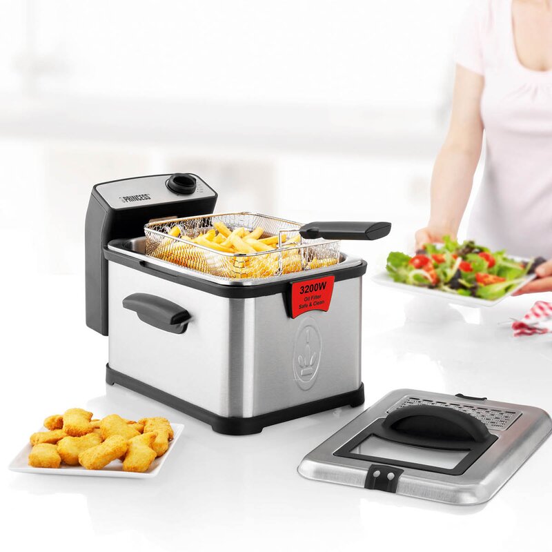 Frityrkoker Superior 3L 3200W rustfritt stål