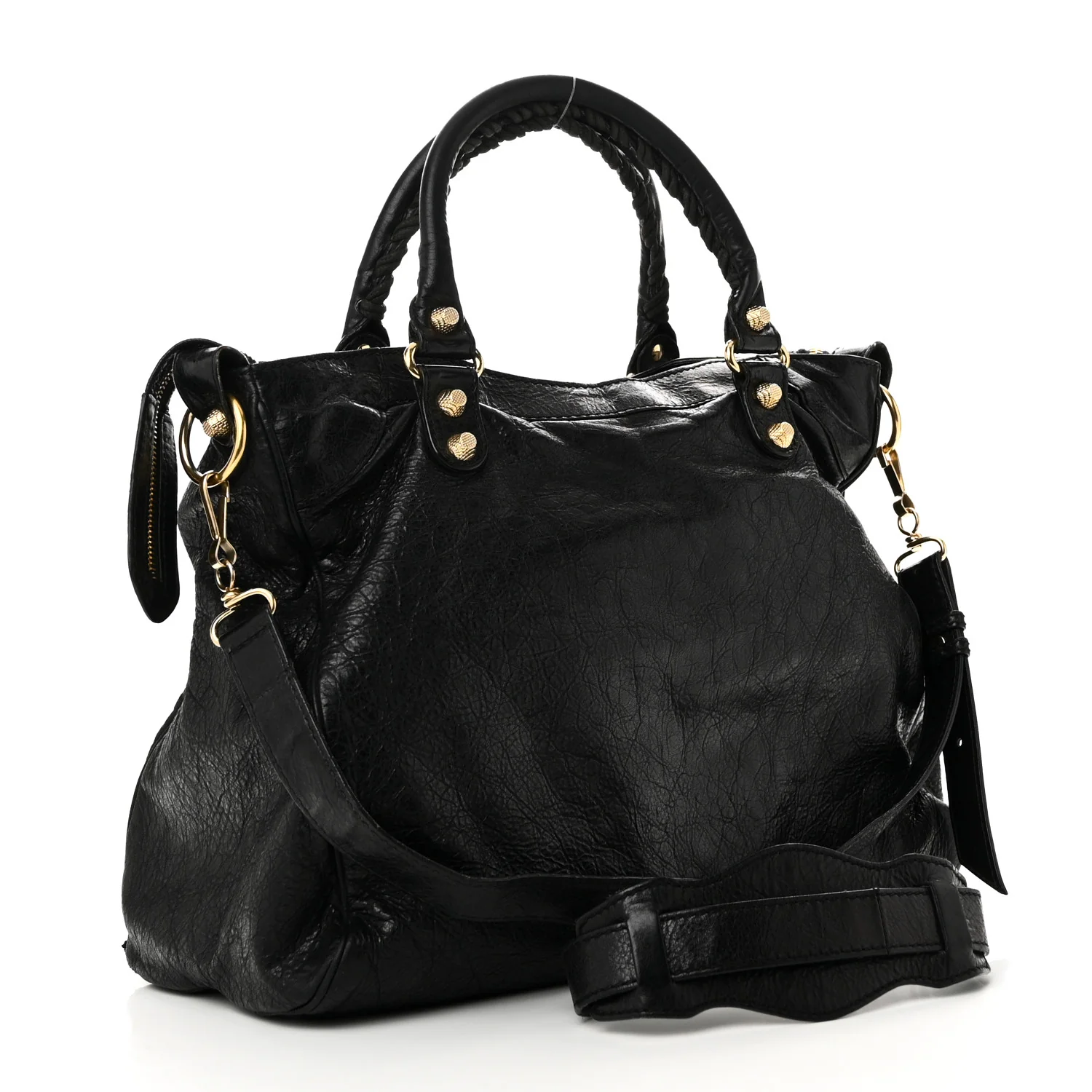 Agneau Giant 12 Gold Hardware Velo Black
