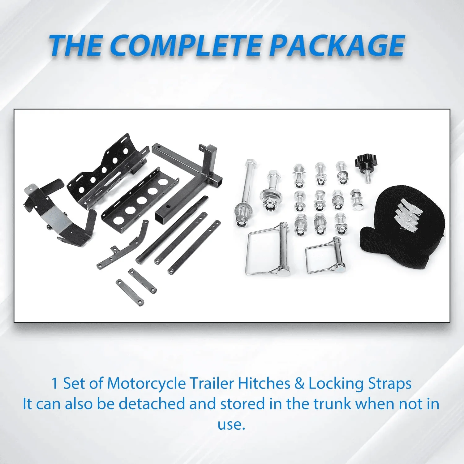 800lb Motorcycle Trailer Hitch Carrier Tow Dolly Hauler Mount Rack 2 " Heavy Duty Steel - Image 8
