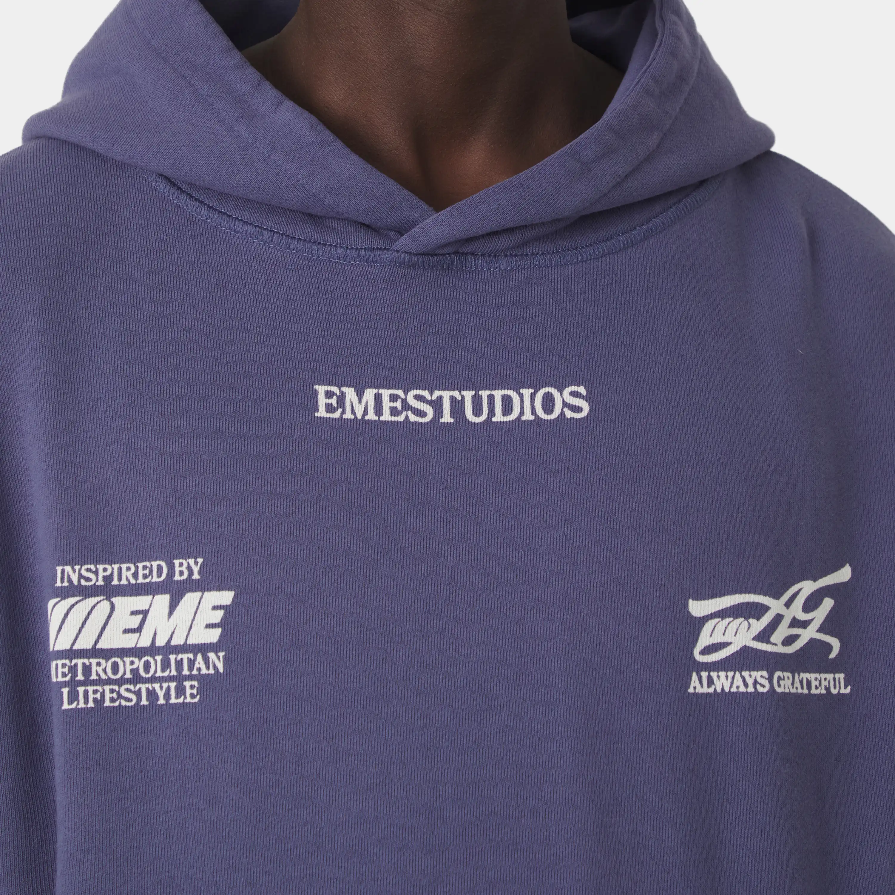 Builder Crown Blue Oversized Hoodie