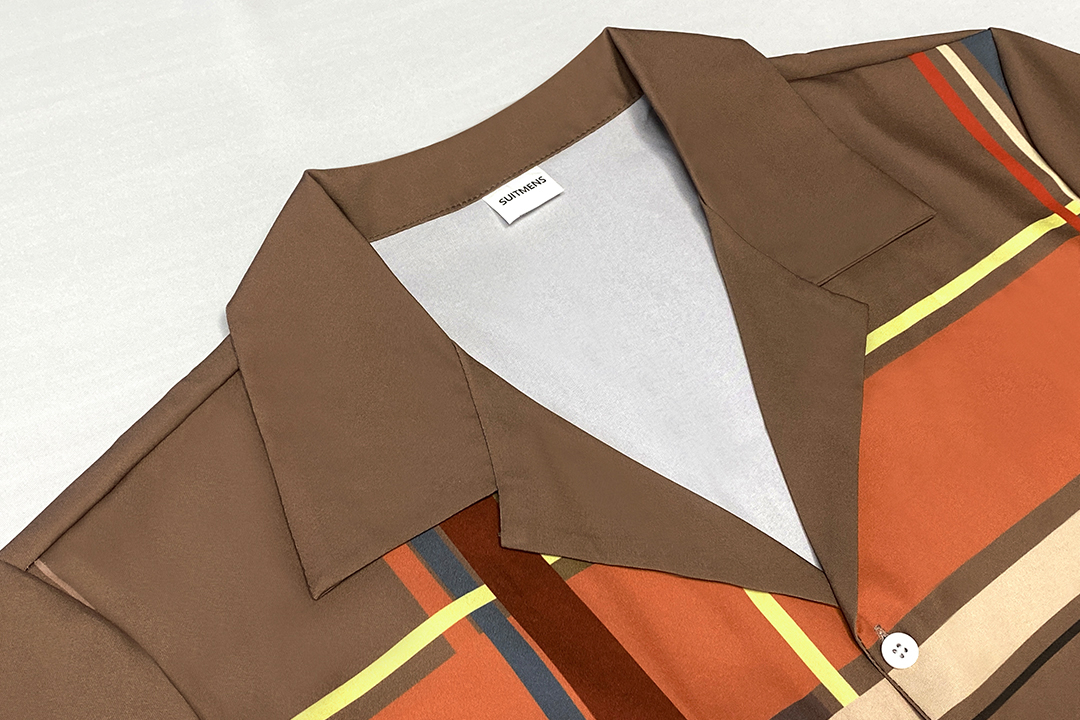 Ensemble de marche Suitmens pour homme, chemise à manches courtes à carreaux, réf. 290
