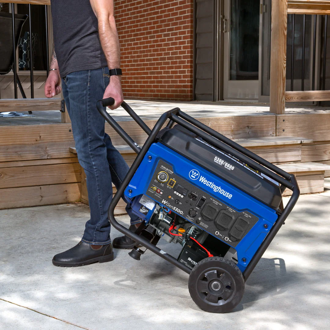 Westinghouse 6600 Peak Watt Home Backup, Gas Powered Portable Generator, Remote Electric Start, CO Sensor Image 2