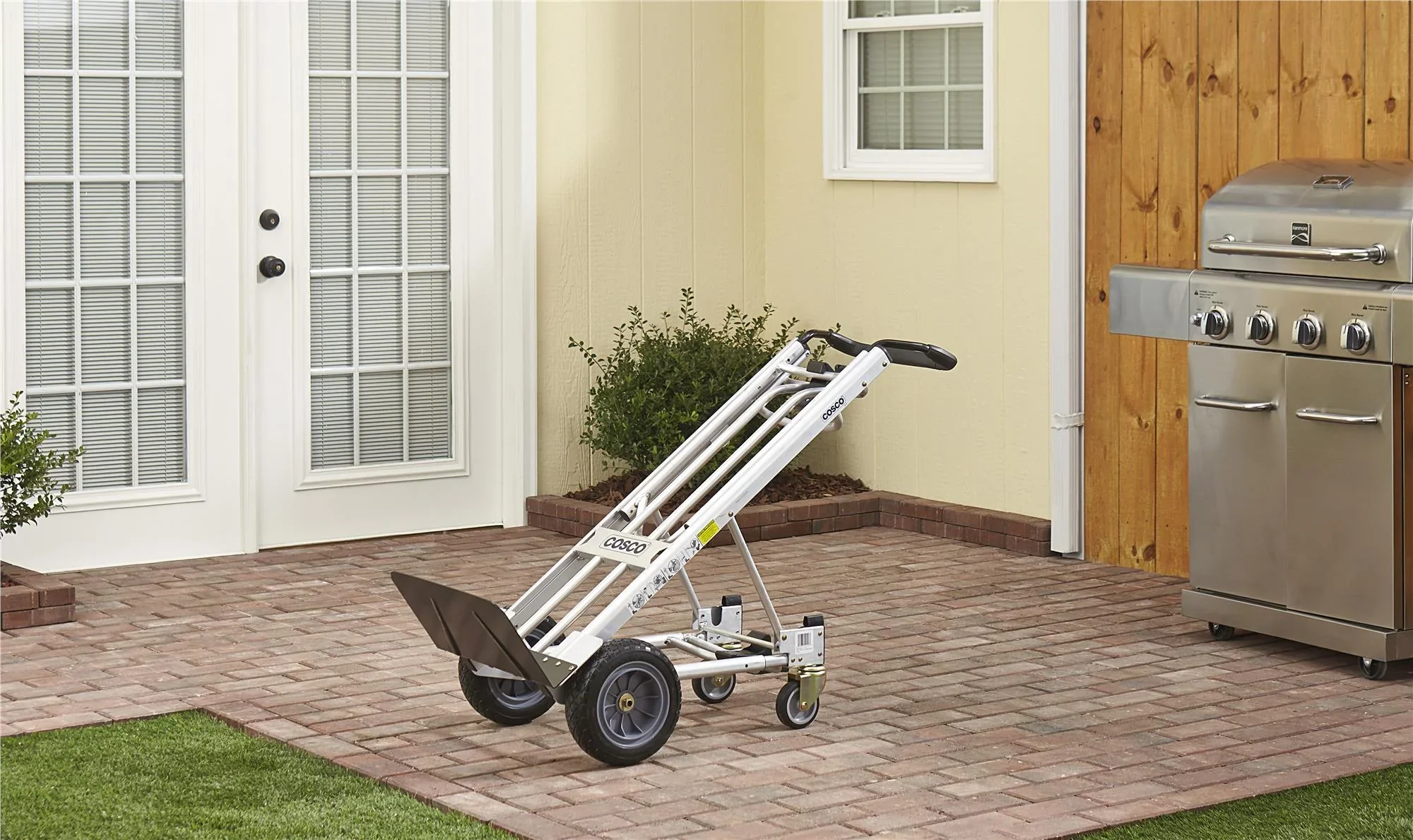 Cosco 3-in-1 Assist Series Hand Truck/Assisted Hand Truck/Cart with flat-free wheels