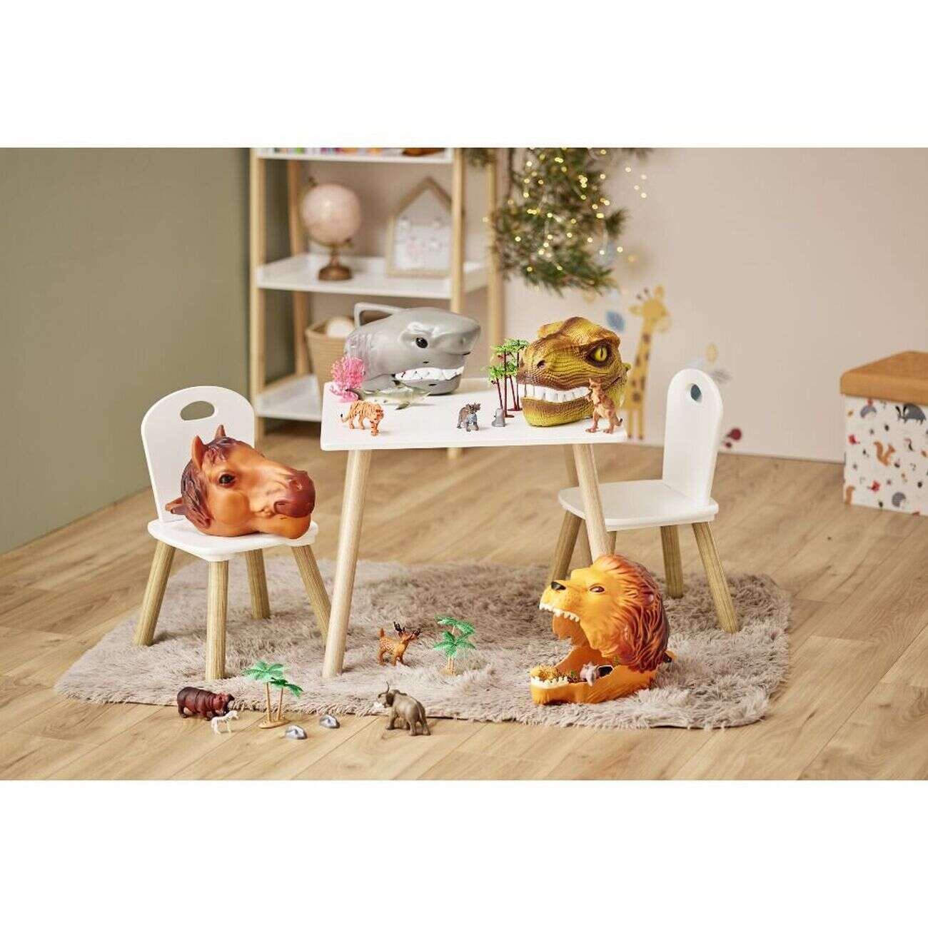 Tête de cheval + 20 figurines