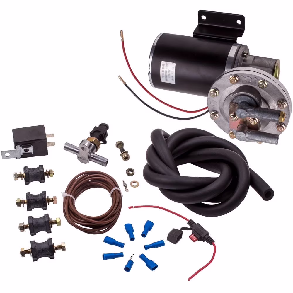 Maxpeedingrods Electrical Vacuum Pump Set for Brake Booster 12V 18