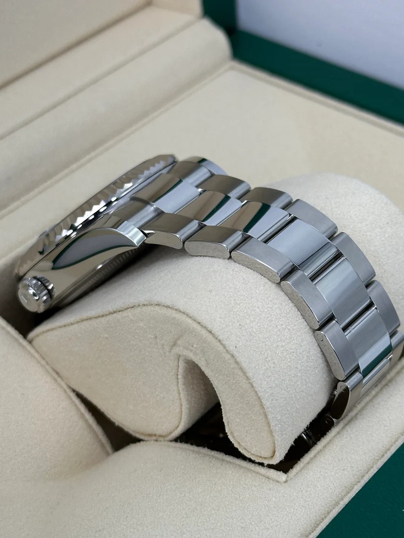 [Super Clone]RLX  Sky-Dweller 42mm Stainless Steel Black Dial Oyster - 336934