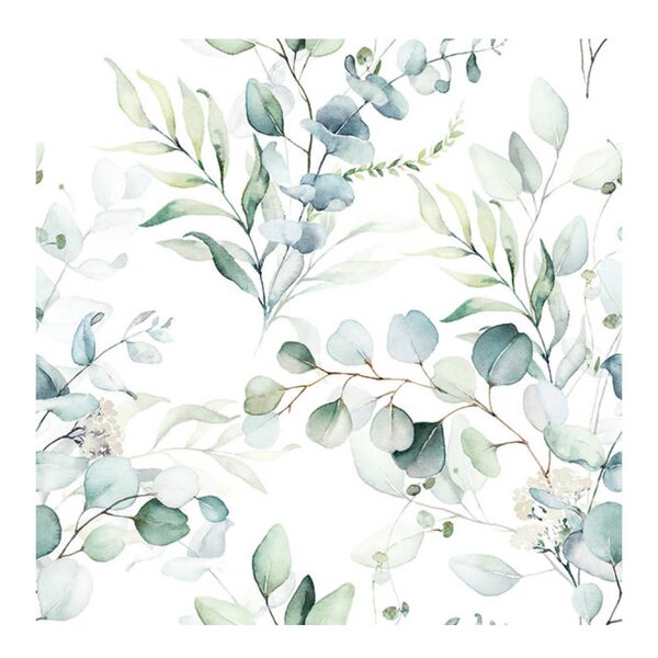 Serviett 33x33 cm 20 stk Eucalyptus All Over