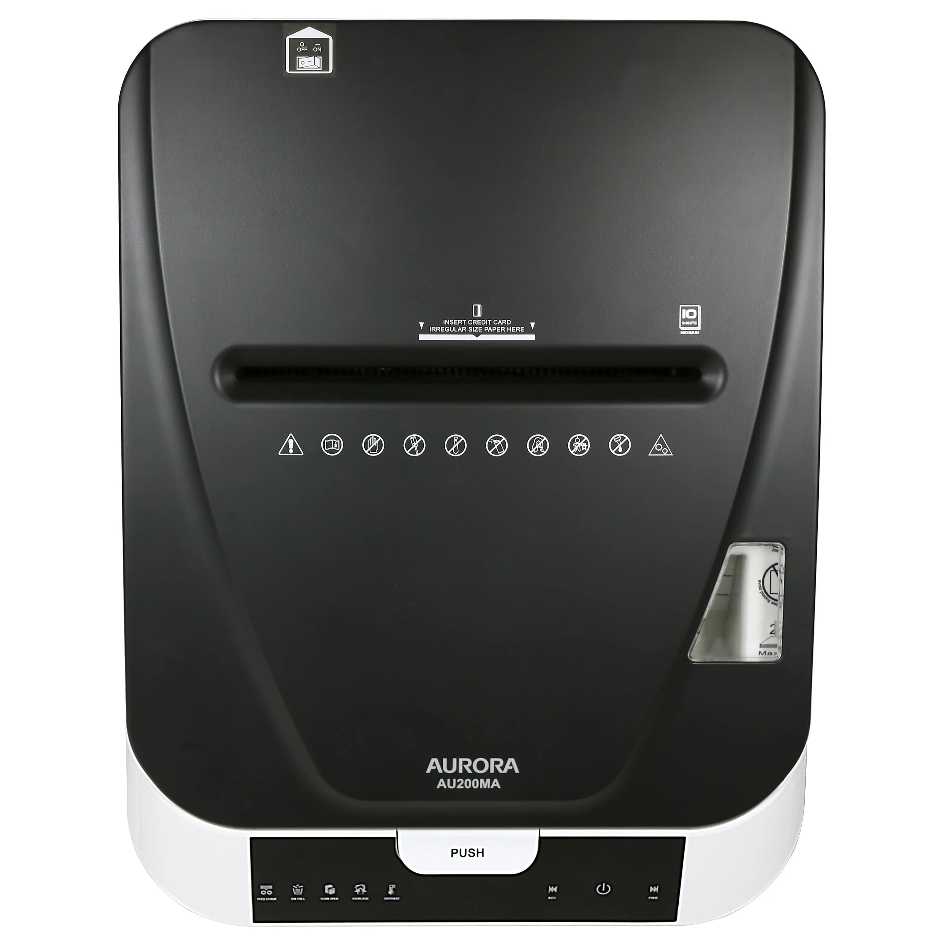 GB Commercial Grade 200 Sheet Auto Feed Micro Cut Paper Shredder with Pullout Basket Image 6