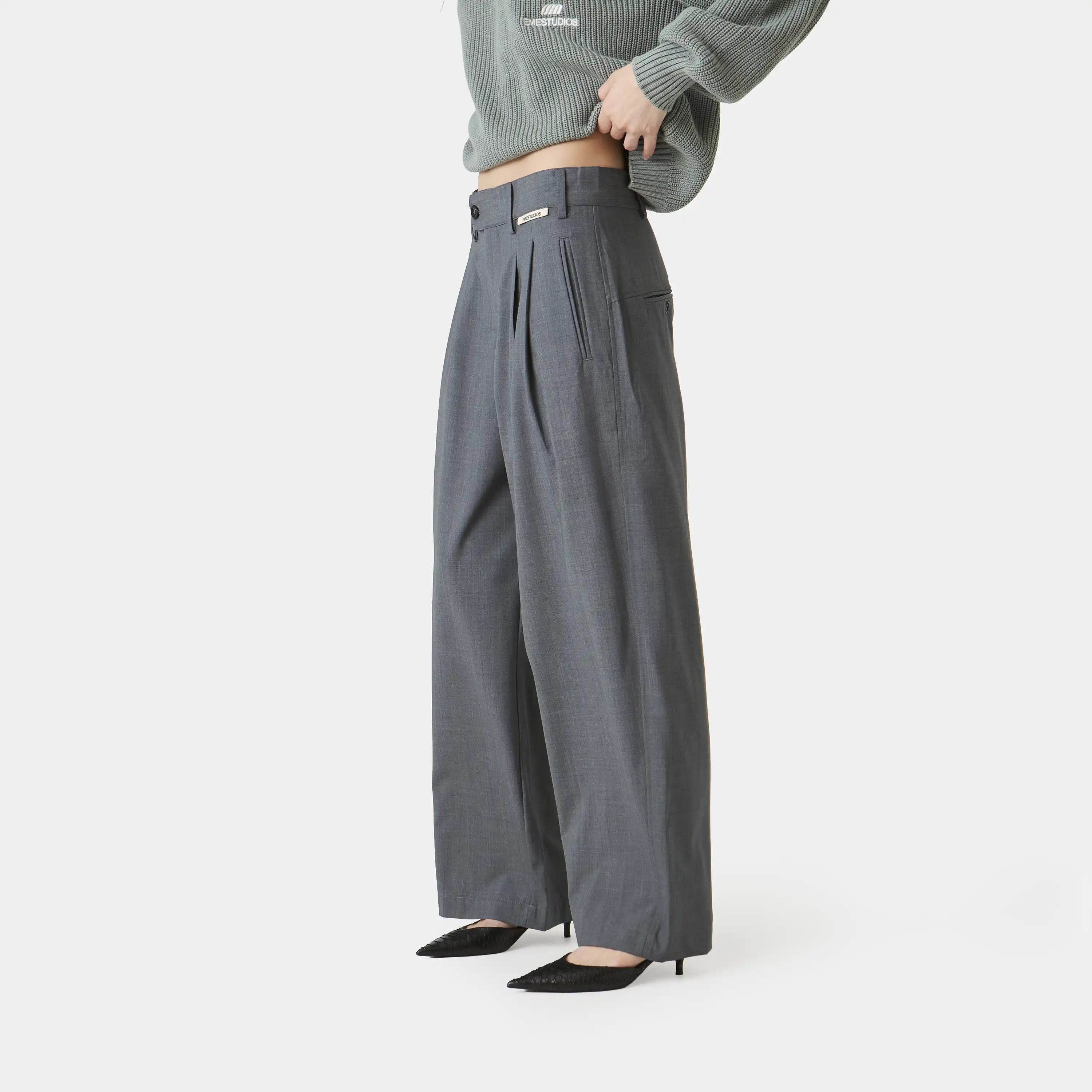 Orbit Slate Tailored Pants