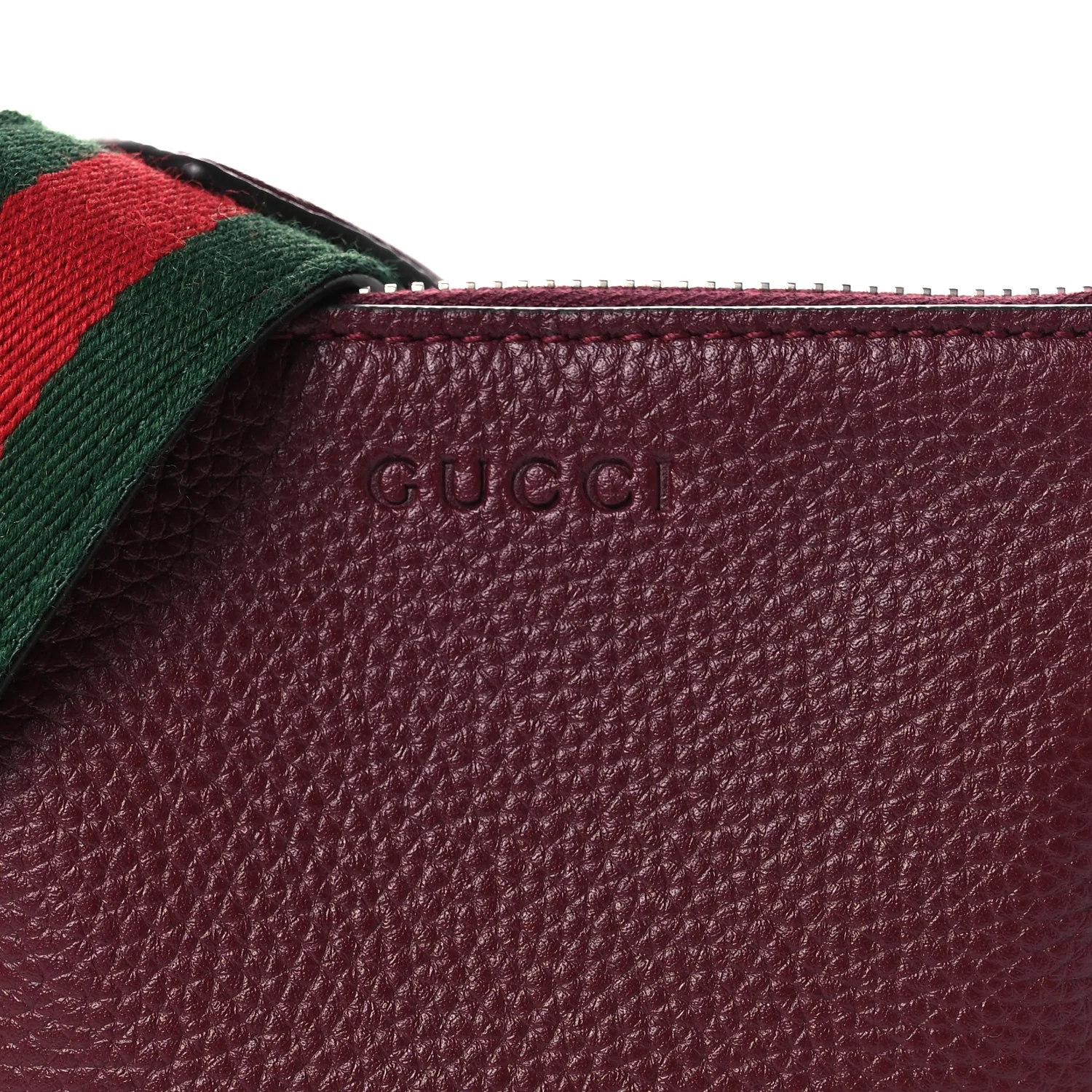 Pebbled Calfskin Mini B Shoulder Bag Red