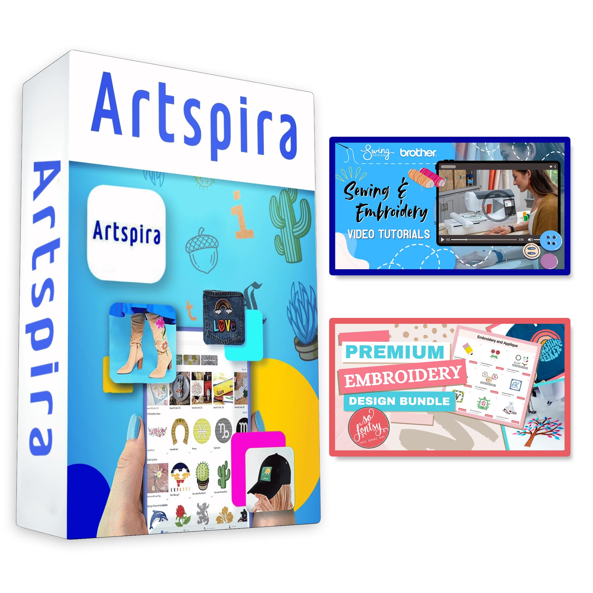 SP-1 Sublimation Printer with Full CMYK 47ml Ink Set, 10 Dye-Sublimation Transfer Sheets & Artspira Design Software