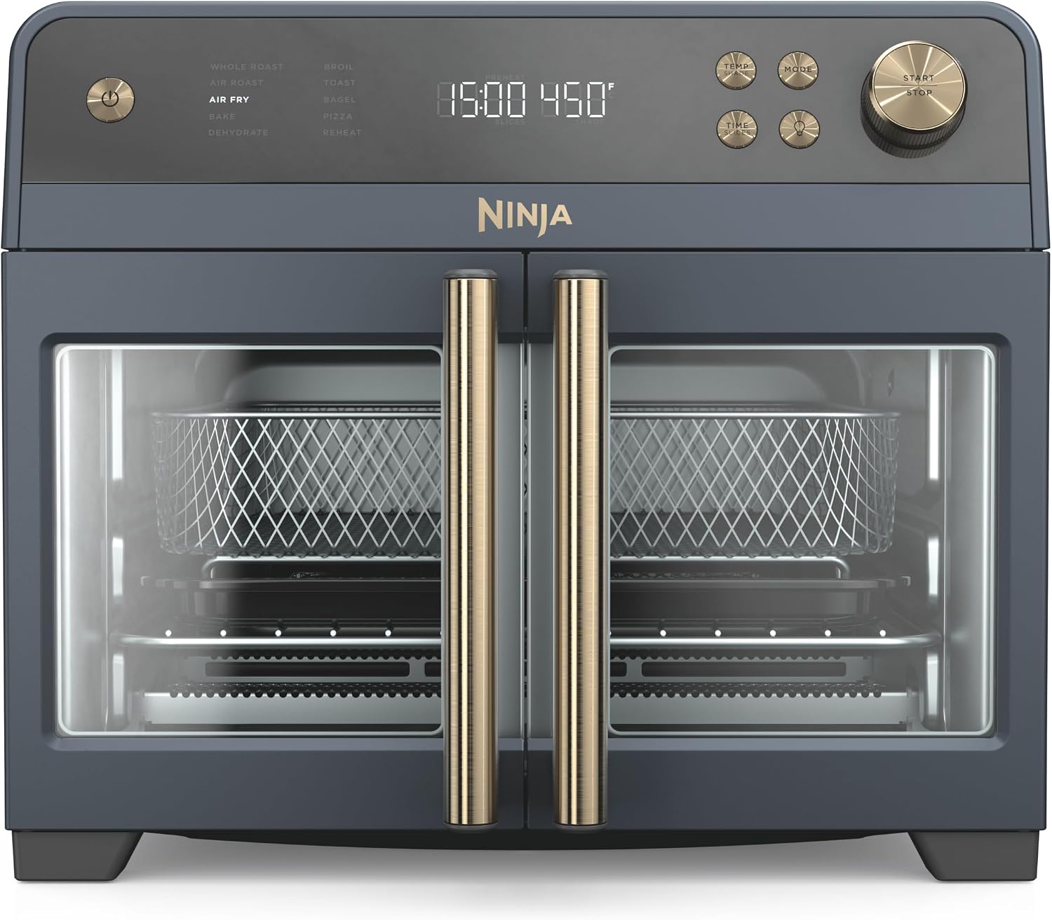Ninja French Door Premier Air Fry Oven, 10-in-1, Cyberspace, FO101BL
