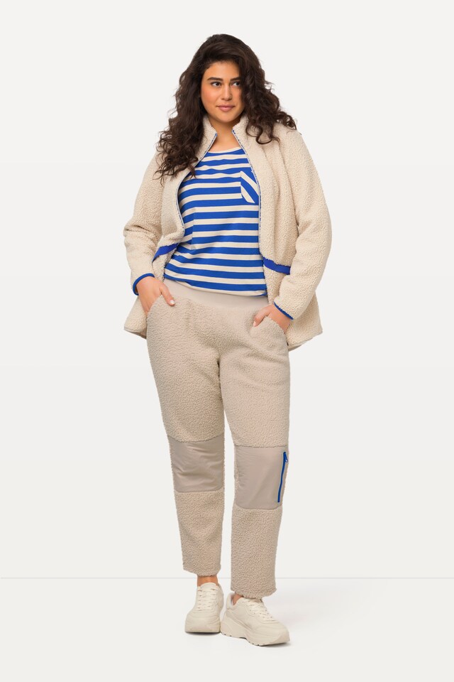 Teddy Fleece Knee Patch Pants