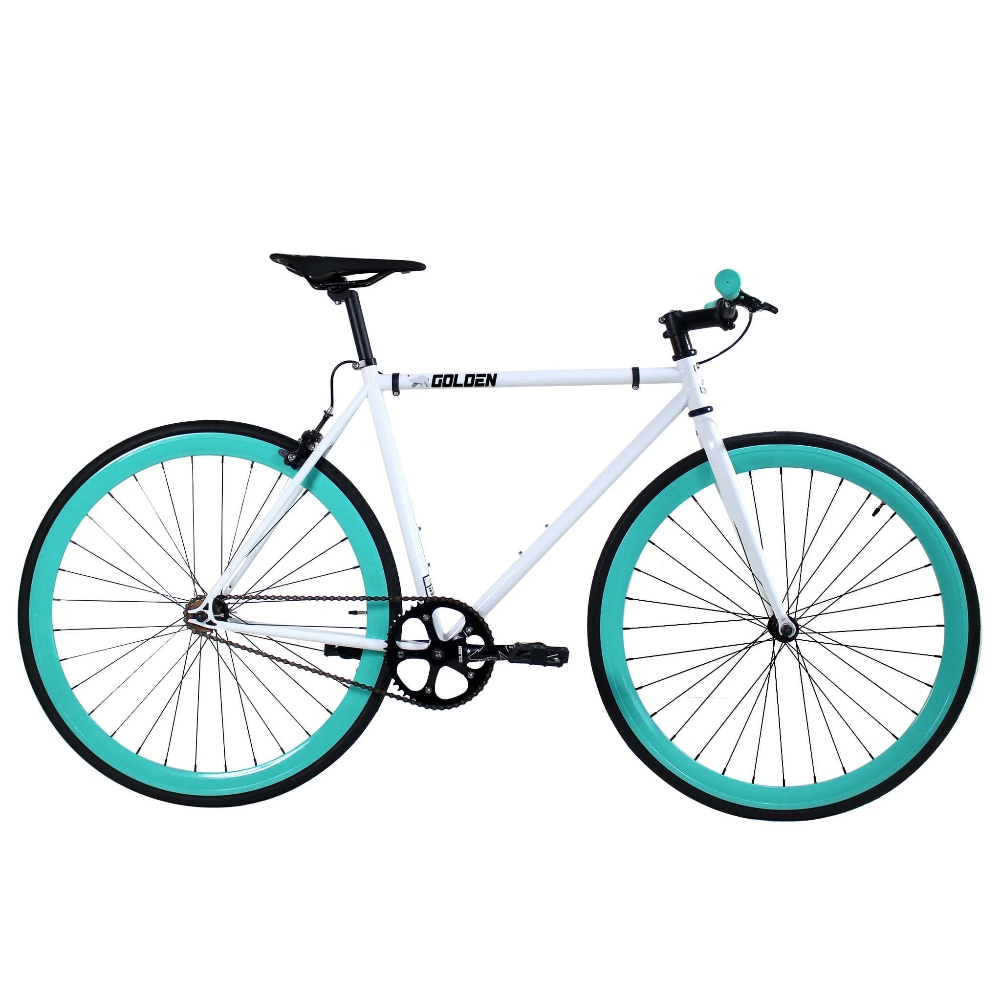 Single Speed Fixie Bike �C Lightweight Steel Frame, Flip-Flop Hub, 700c Wheels, Multiple Sizes Deep V Rims (Heaven, 48)(52 Centimeters) - Image 5