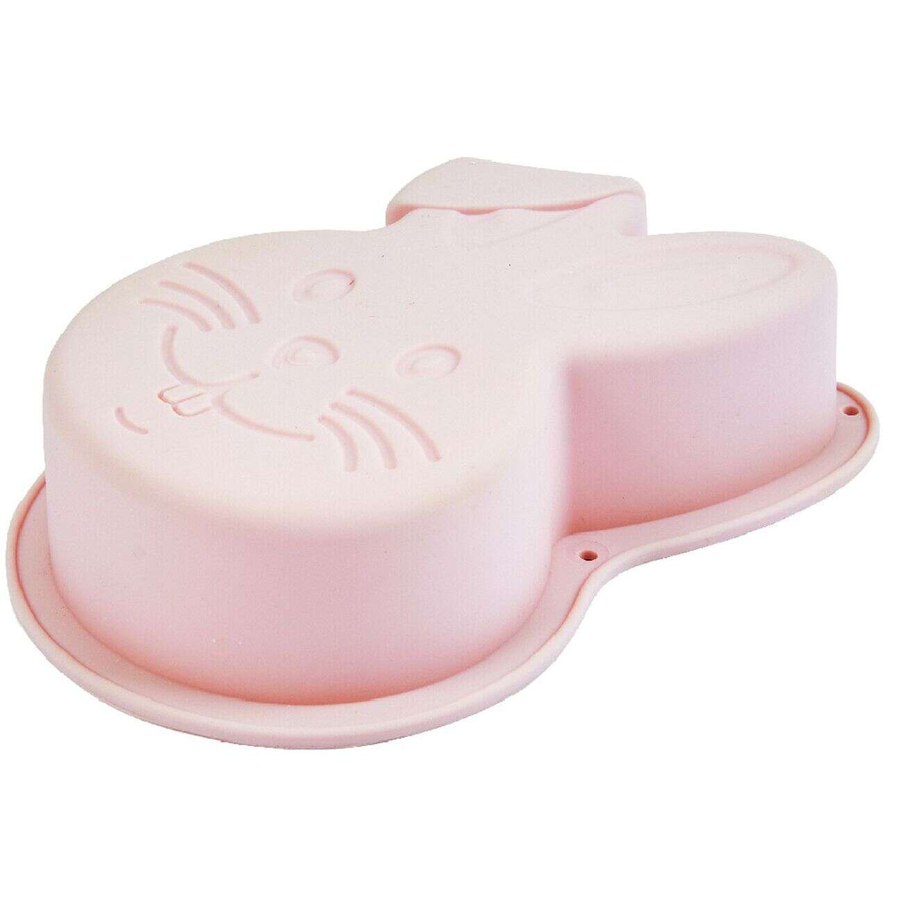 Moule chocolat silicone rose forme lapin