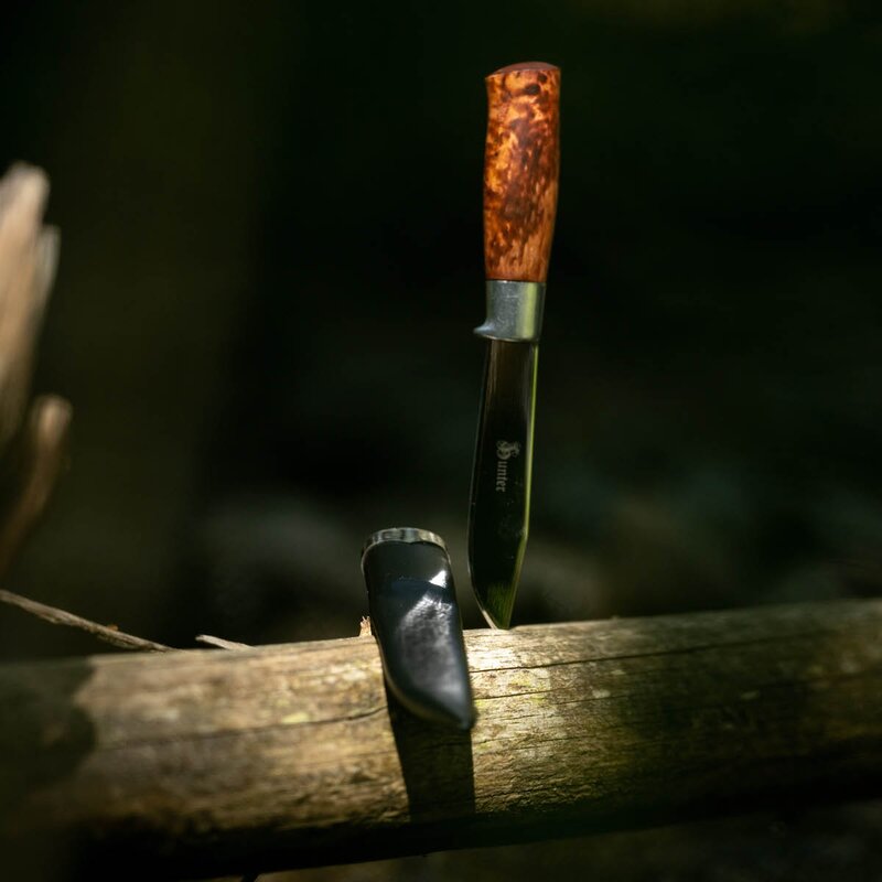 Hunter jaktkniv 25,5 cm m/slire masurbjørk