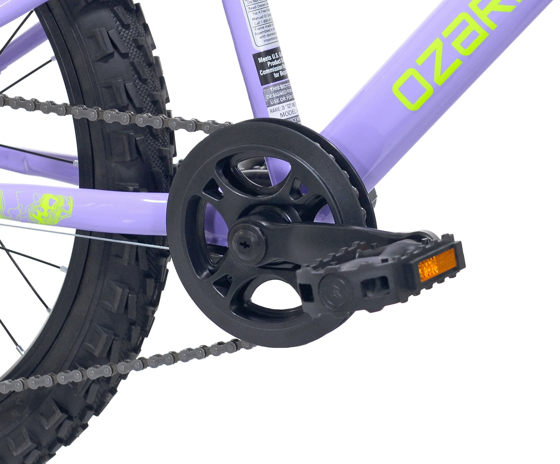 20" Vibe Mountain Bicycle, 7 Speed, Fits Rider 3'11" 4'4", Purple, Teen, Unisex Image 10