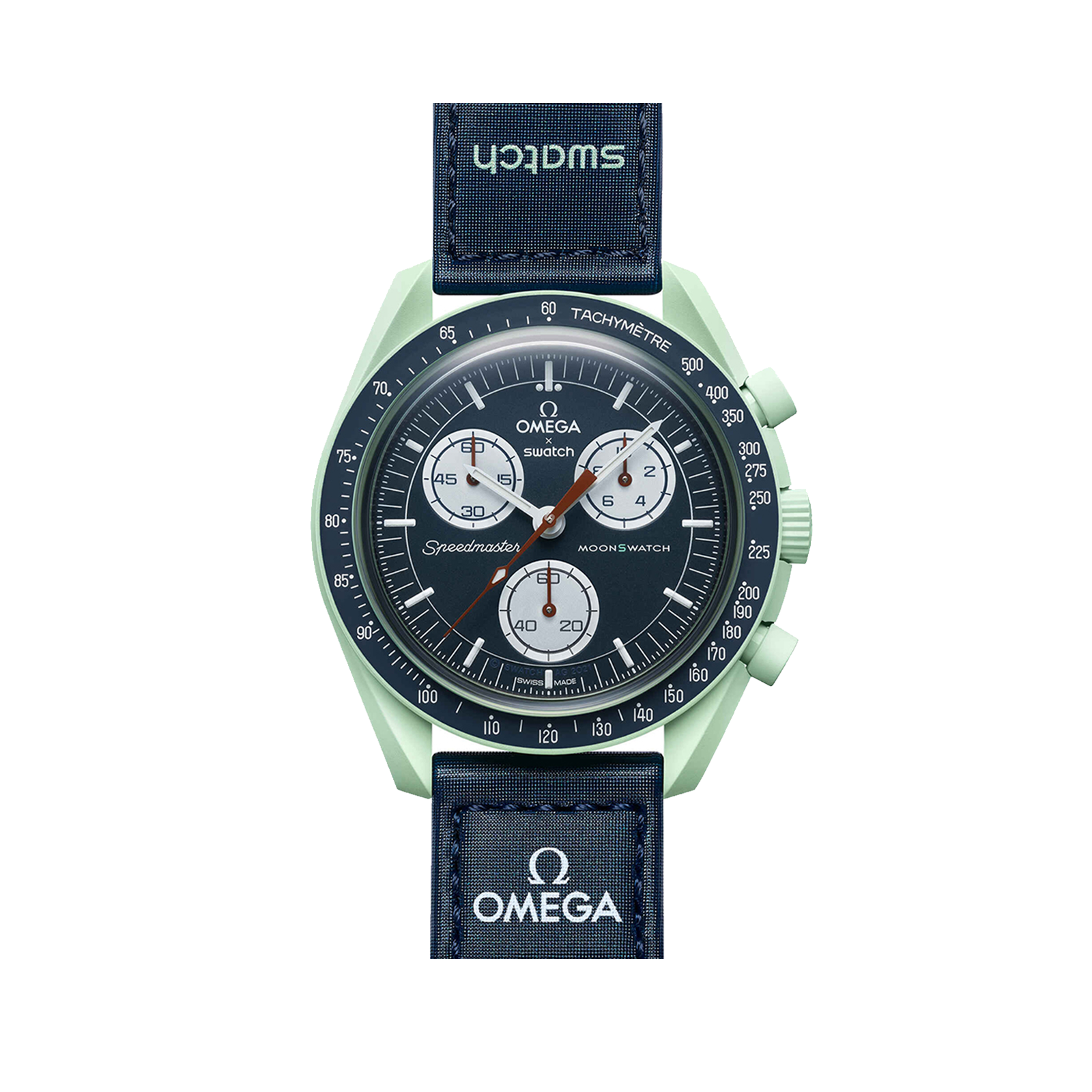 [Super Clone]Swatch x Omega SO33G100 Bioceramic Moonswatch Mission to Earth