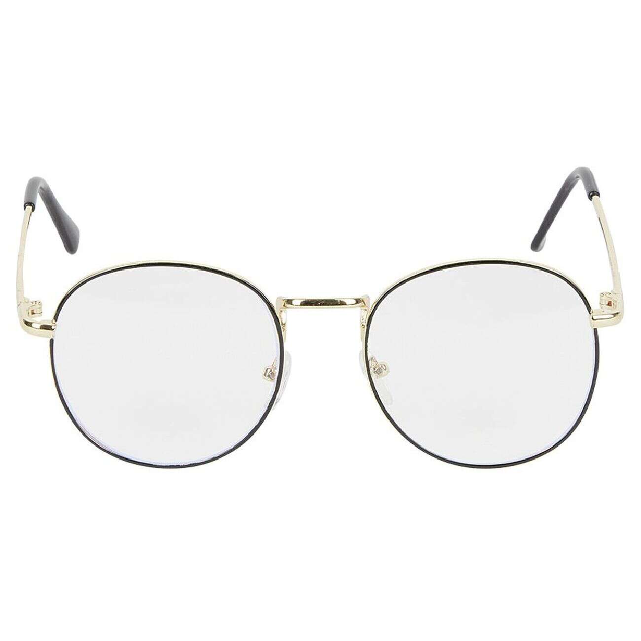 Lunettes noires et dorées anti lumière bleue