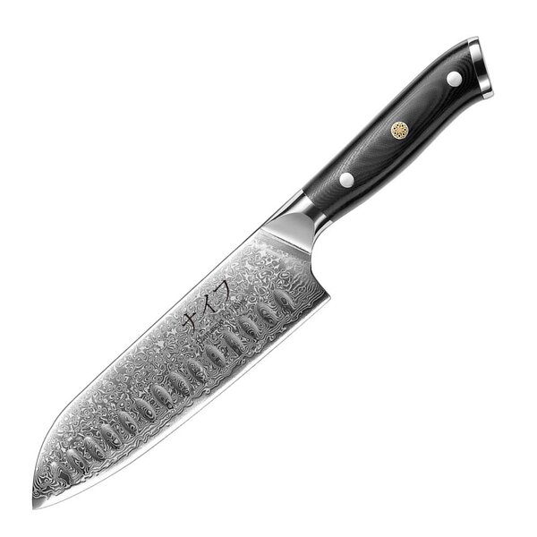 Santoku kniv 32 cm svart