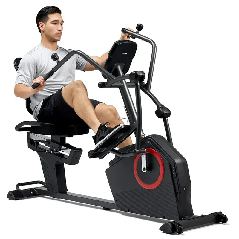 Vélo elliptique couché intelligent pour la santé et le fitness avec Bluetooth, 16 niveaux de résistance et application – SF-RBE4886SMART
