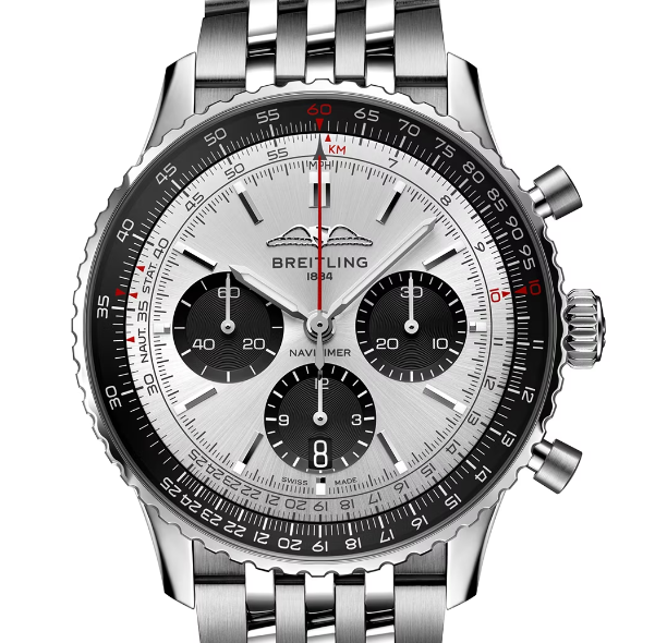 【Super Clone】Breitling AB0138241G1A1 Navitimer B01 Silver Dial