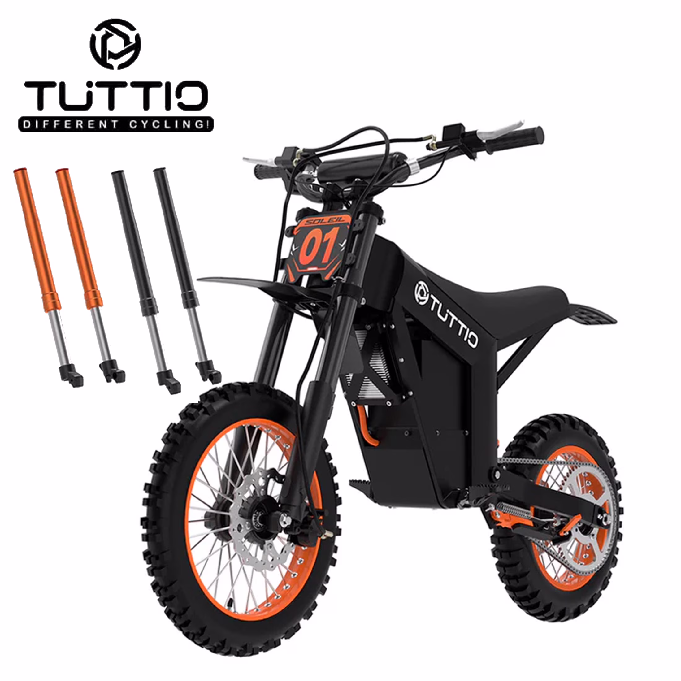 TUTTIO Soleil01 Electric Dirt Bike for Adults, 48V 21ah 200n.m, 2000W Motor, Max 37mph, Maximum Range 45 Miles, Dirt Bikes